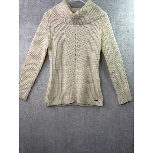 T. Tahari Cowl Neck Sweater – White – Size XS - Picture 6 of 6